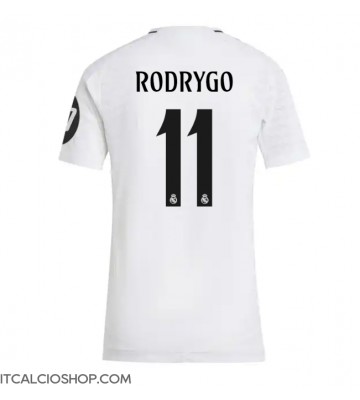 Real Madrid Rodrygo Goes #11 Prima Maglia Femmina 2024-25 Manica Corta